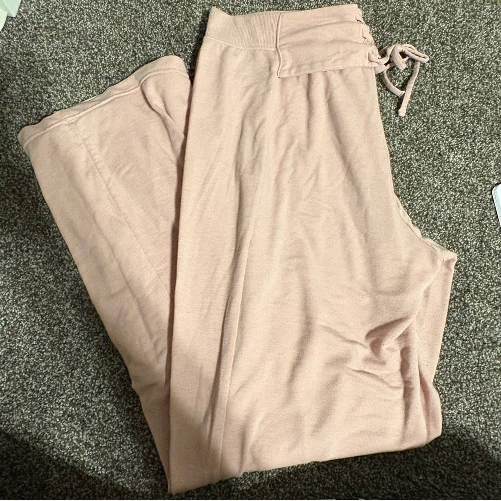 Victoria's Secret Flare Lounge Pants with tie detailing